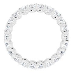 14K White Gold 5 1/2 CTW Lab-Grown Diamond Eternity Band