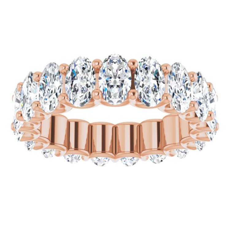 14K Rose Gold 4 3/4 CTW Lab-Grown Diamond Eternity Band