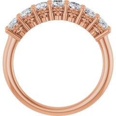 14K Rose Gold 1 1/3 CTW Lab-Grown Diamond Anniversary Band