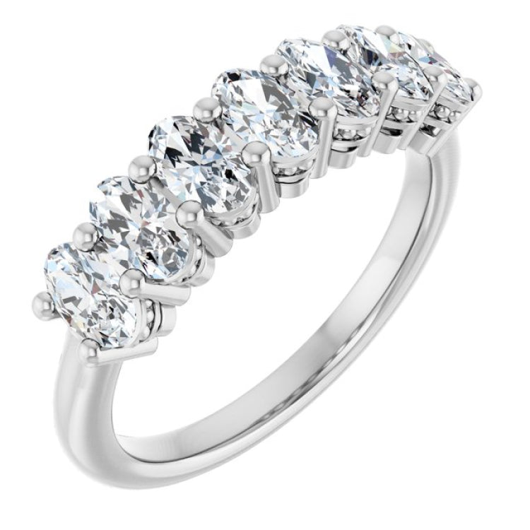 14K White Gold 1 1/3 CTW Lab-Grown Diamond Anniversary Band