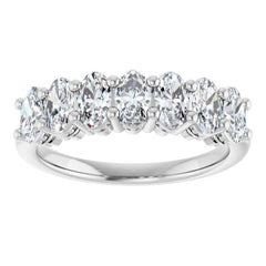 14K White Gold 1 1/3 CTW Lab-Grown Diamond Anniversary Band