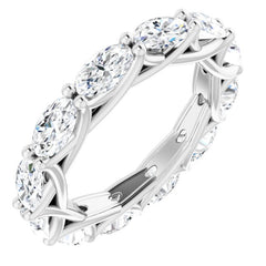 14K White Gold 3 CTW Lab-Grown Diamond Eternity Band