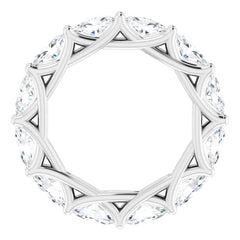 14K White Gold 3 CTW Lab-Grown Diamond Eternity Band