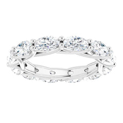 14K White Gold 3 CTW Lab-Grown Diamond Eternity Band