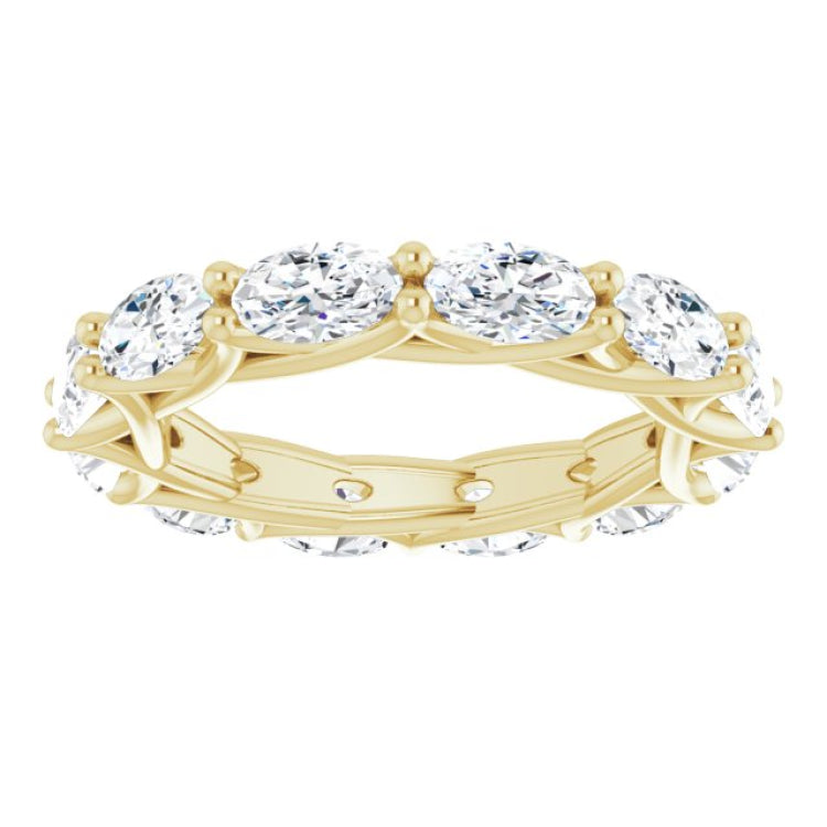 14K Yellow Gold 3 CTW Lab-Grown Diamond Eternity Band