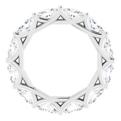 14K White Gold 3 CTW Lab-Grown Diamond Eternity Band