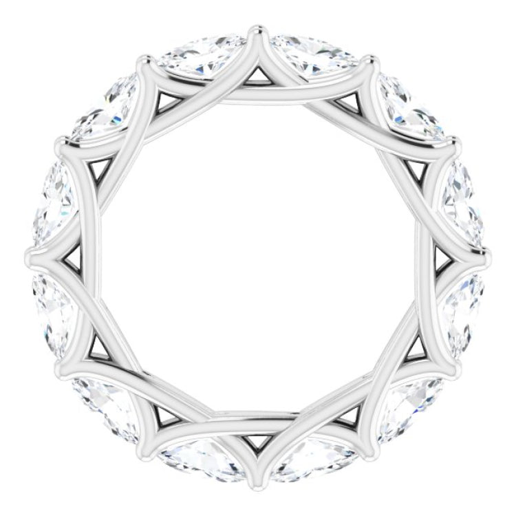 Platinum 3 CTW Lab-Grown Diamond Eternity Band