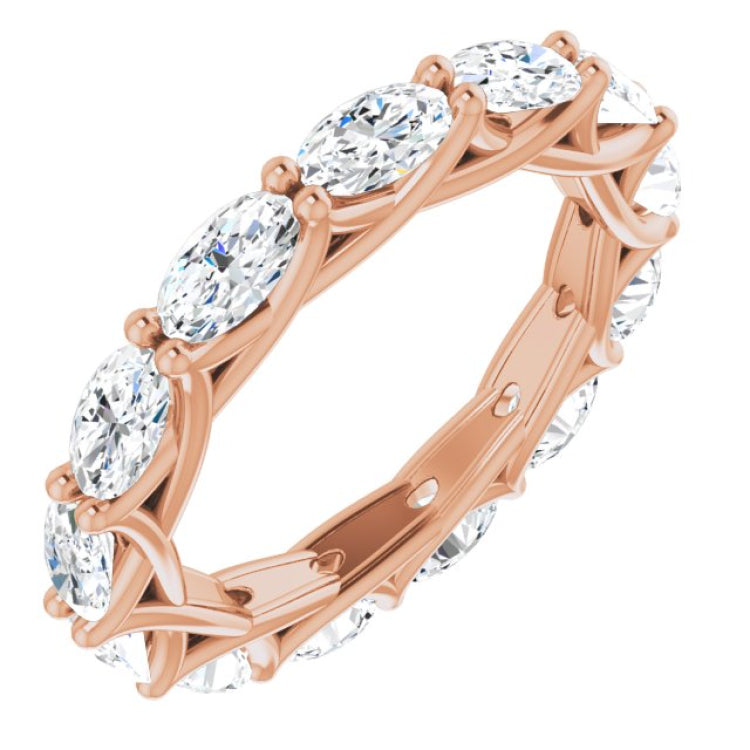 14K Rose Gold 3 1/4 CTW Lab-Grown Diamond Eternity Band