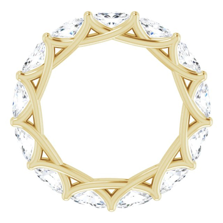 14K Yellow Gold 3 1/4 CTW Lab-Grown Diamond Eternity Band