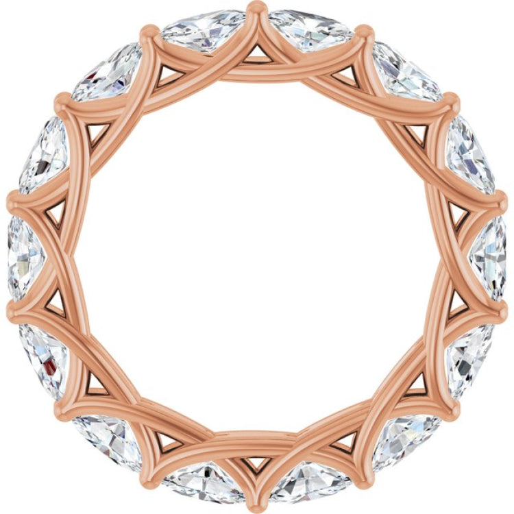14K Rose Gold 3 1/2 CTW Lab-Grown Diamond Eternity Band