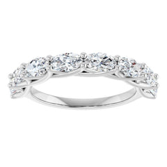 14K White Gold 2 CTW Lab-Grown Diamond Anniversary Band