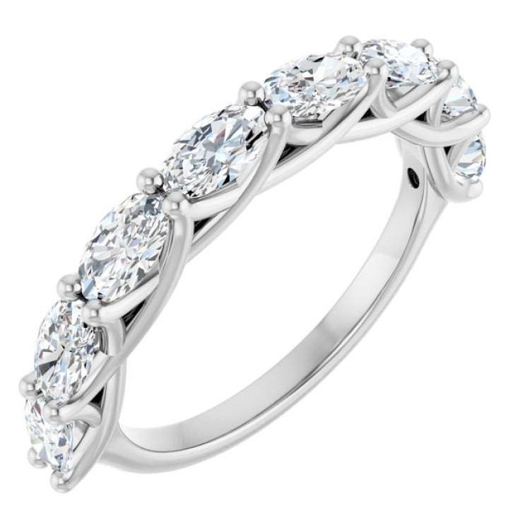 Platinum 2 CTW Lab-Grown Diamond Anniversary Band