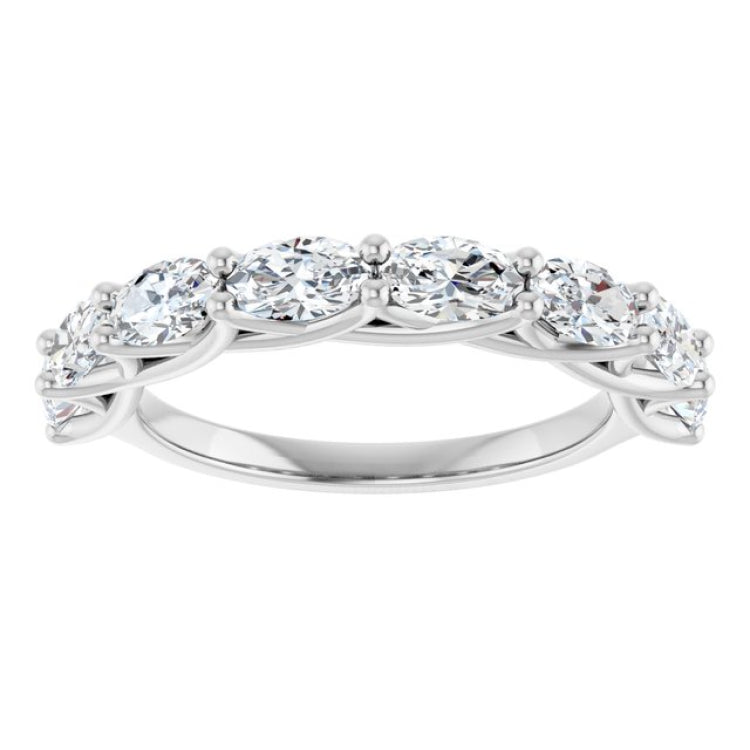 Platinum 2 CTW Lab-Grown Diamond Anniversary Band