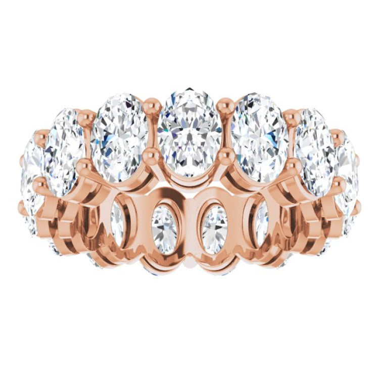 14K Rose Gold 5 1/2 CTW Natural Diamond Eternity Band