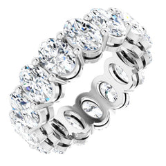 14K White Gold 5 1/2 CTW Natural Diamond Eternity Band