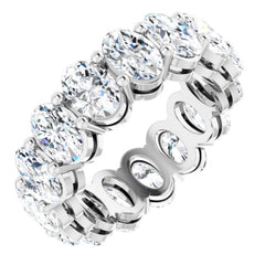 Platinum 5 1/2 CTW Natural Diamond Eternity Band