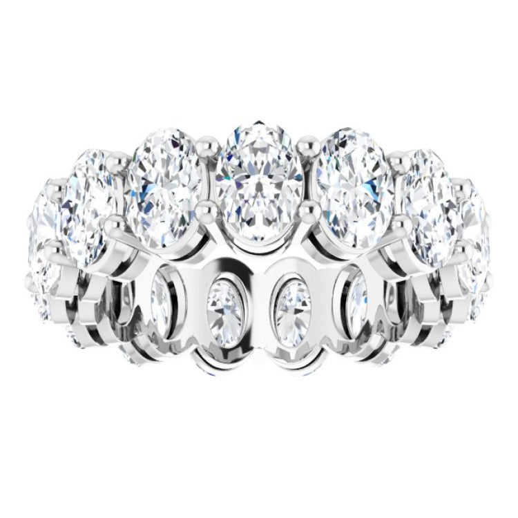 Platinum 5 1/2 CTW Natural Diamond Eternity Band