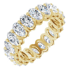 14K Yellow Gold 5 CTW Natural Diamond Eternity Band