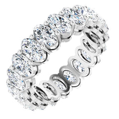 Platinum 5 CTW Natural Diamond Eternity Band