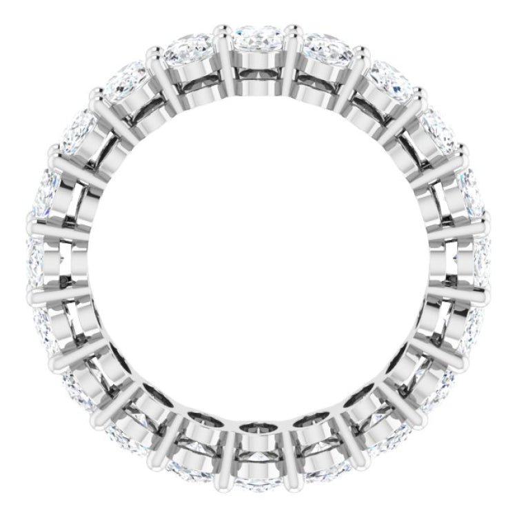 Platinum 5 CTW Natural Diamond Eternity Band