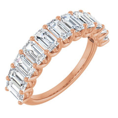 14K Rose Gold 3 7/8 CTW Natural Diamond Annniversary Band