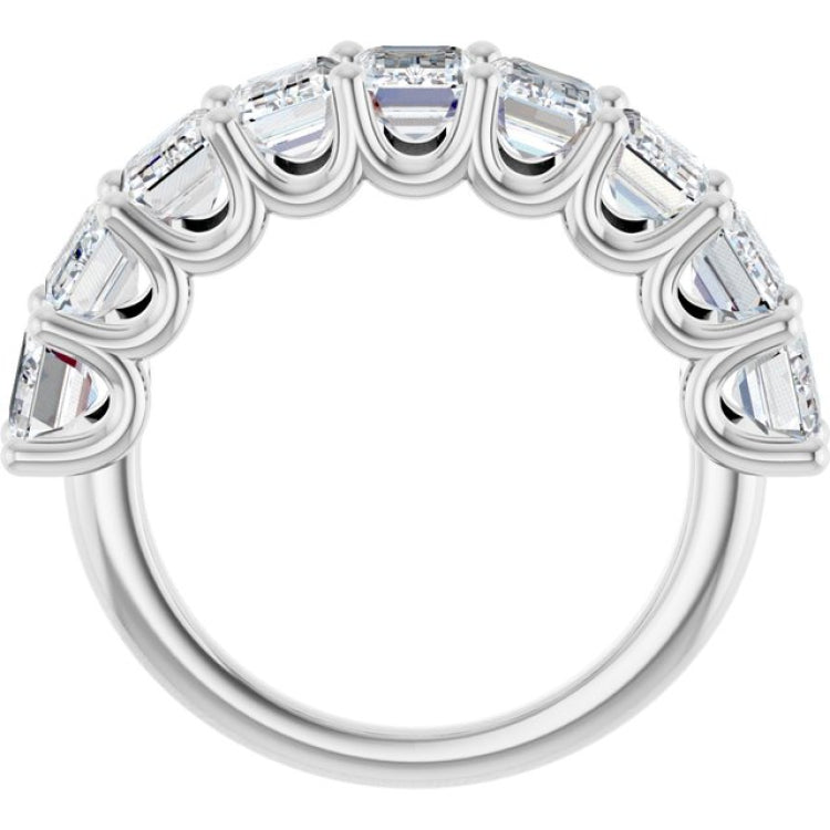 14K White Gold 5 3/8 CTW Natural Diamond Annniversary Band