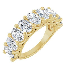 14K Yellow Gold 3 1/3 CTW Natural Diamond Annniversary Band