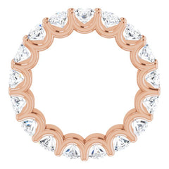 14K Rose Gold 6 1/3 CTW Natural Diamond Eternity Band