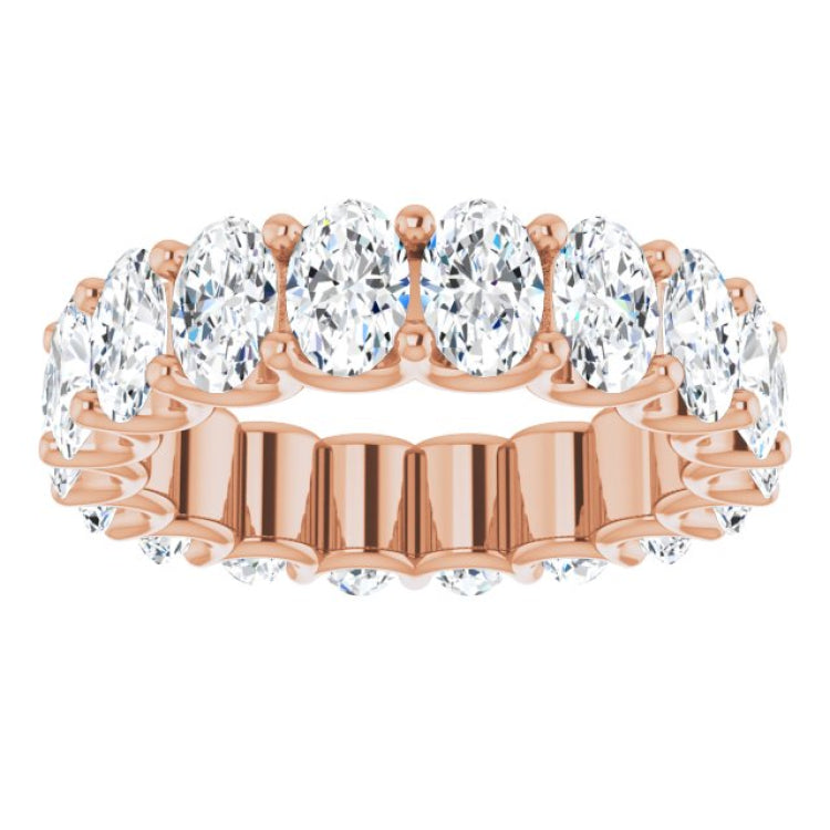14K Rose Gold 6 5/8 CTW Natural Diamond Eternity Band