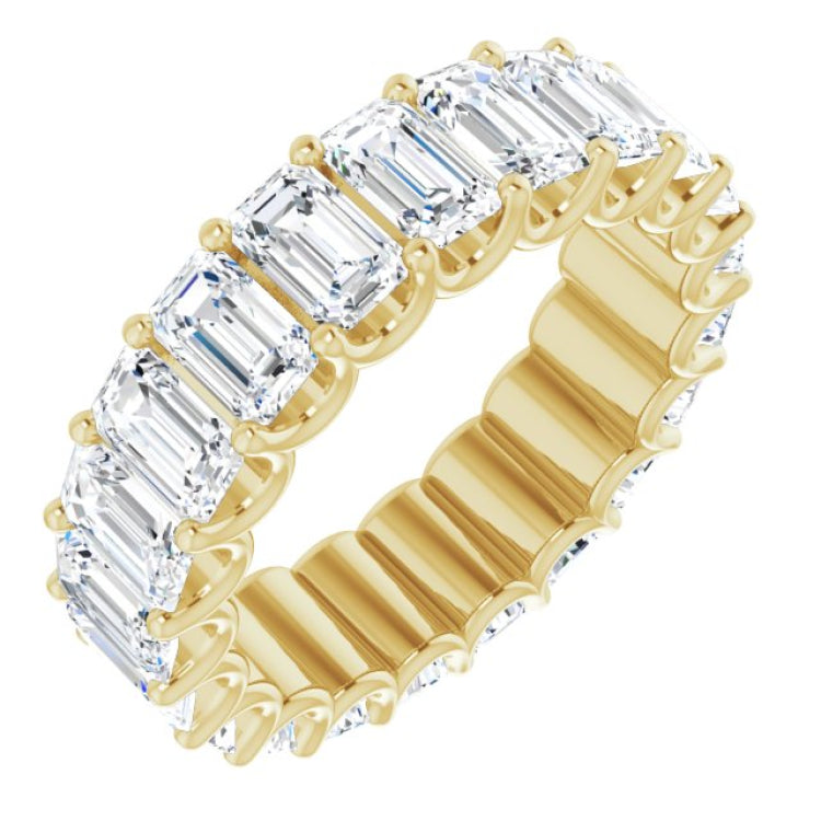 14K Yellow Gold 7 1/3 CTW Natural Diamond Eternity Band