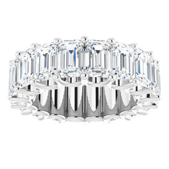 14K White Gold 10 3/4 CTW Natural Diamond Eternity Band