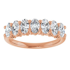 14K Rose Gold 1 5/8 CTW Natural Diamond Anniversary Band