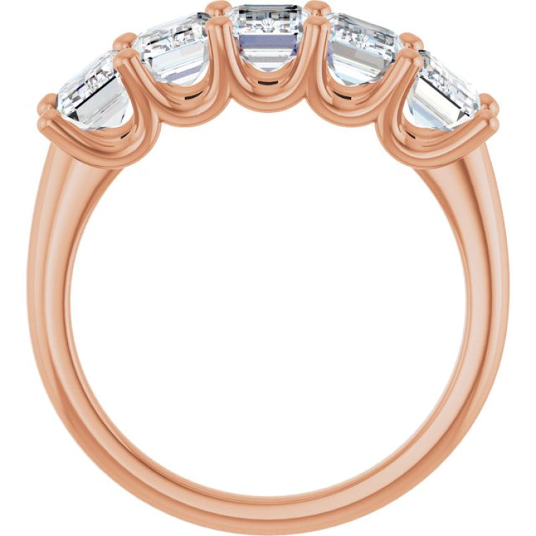 14K Rose Gold 3 CTW Natural Diamond Anniversary Band