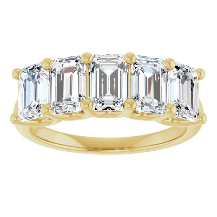 14K Yellow Gold 3 CTW Natural Diamond Anniversary Band