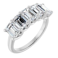 Platinum 3 CTW Natural Diamond Anniversary Band