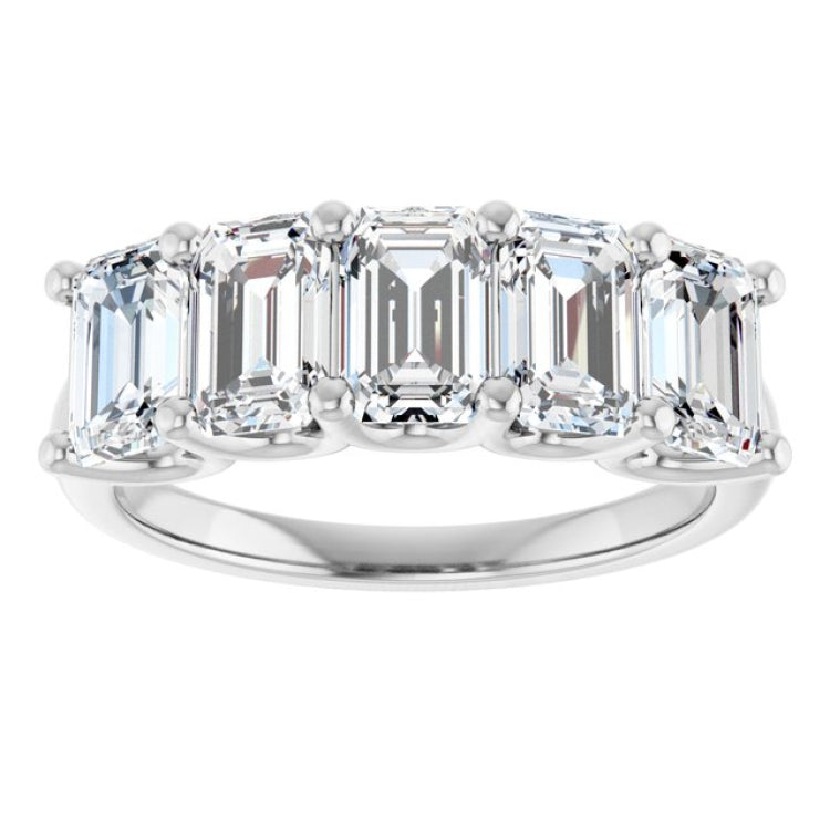 Platinum 3 CTW Natural Diamond Anniversary Band