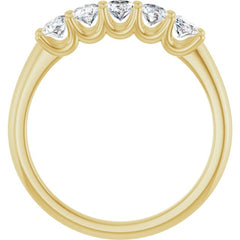 14K Yellow Gold 1 1/5 CTW Natural Diamond Anniversary Band