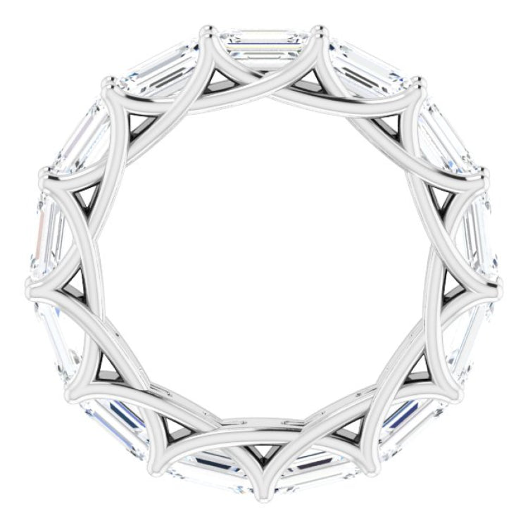 Platinum 4 1/2 CTW Natural Diamond Eternity Band