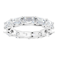 Platinum 4 1/2 CTW Natural Diamond Eternity Band