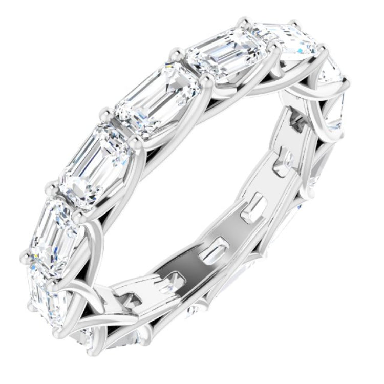 Platinum 4 9/10 CTW Natural Diamond Eternity Band