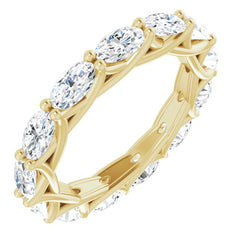 14K Yellow Gold 3 1/4 CTW Natural Diamond Eternity Band