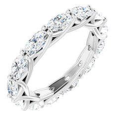 Platinum 3 1/4 CTW Natural Diamond Eternity Band