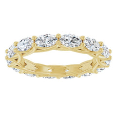 14K Yellow Gold 3 1/2 CTW Natural Diamond Eternity Band