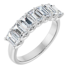 14K White Gold 2 1/6 CTW Natural Diamond Anniversary Band
