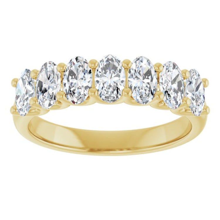 14K Yellow Gold 1 1/2 CTW Natural Diamond Anniversary Band