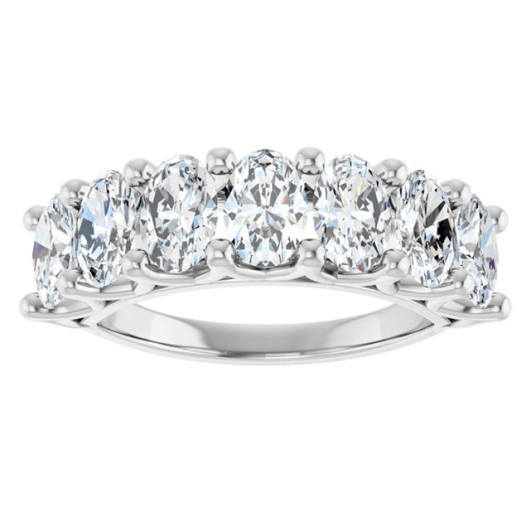 Platinum 2 1/2 CTW Natural Diamond Annniversary Band