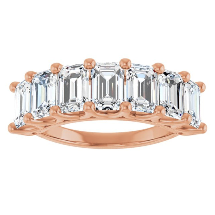 14K Rose Gold 4 1/5 CTW Natural Diamond Annniversary Band