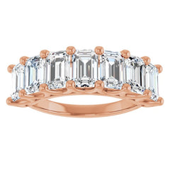 14K Rose Gold 4 1/5 CTW Natural Diamond Annniversary Band