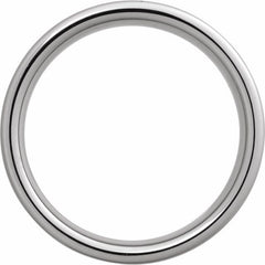 Tungsten 6 mm Comfort-Fit Flat Band Size 11.5