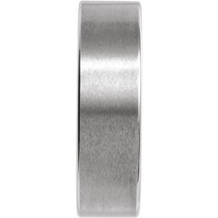 Tungsten 7 mm Comfort-Fit Flat Band Size 8